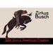 Buyenlarge Zirkus Busch: Jack Joyce, American Cowboy Vintage Advertisement in Black | 24 H x 36 W x 1.5 D in | Wayfair 0-587-00889-xC2436