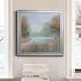 Winston Porter Blue Lagoon - Picture Frame Painting Print on Canvas Canvas, Solid Wood in Blue/Brown/Green | 22.5 H x 22.5 W x 1.5 D in | Wayfair