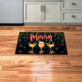 Black 40 x 24 x 0.41 in Area Rug - Andover Mills™ Gurganus Tufted/Red/Green Area Rug Metal | 40 H x 24 W x 0.41 D in | Wayfair