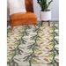 Green/Orange 60 x 0.08 in Area Rug - Bayou Breeze Chetek Floral Green/Yellow/Orange/Dark Green Area Rug Polyester | 60 W x 0.08 D in | Wayfair