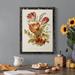 Red Barrel Studio® Antique Floral Bouquet IV - Picture Frame Print on Canvas Metal in Green/Indigo/Pink | 32 H x 23 W x 1 D in | Wayfair