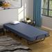 Alwyn Home Belspring 15.5" Steel Folding Bed Made in Italy Metal in Blue | 15.5 H x 39 W x 79 D in | Wayfair 92CC8CCDFB9A4B4E984541CA72B7DBDB