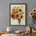 Rosalind Wheeler Fresh Cut Flowers I Premium Framed Canvas - Ready To Hang Canvas, Solid Wood in Indigo/Pink/Red | 28 H x 38 W x 1 D in | Wayfair