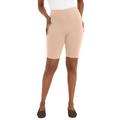 Plus Size Women's Everyday Stretch Cotton Bike Short by Jessica London in Nude (Size 12)