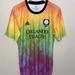 Adidas Shirts | Adidas Mens Orlando City Fc Mls Pre-Match Shirt 2021 Lgbt Pride Edition Jersey | Color: Green | Size: Various