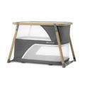 Kinderkraft Cot 4 in 1 SOFI, Travel Cot, Playpen, Cradle in one, Quick Folding, with Accessories, Mattress, Bag, Scandinavian Style, Two Heights, for Children from Birth, Gray