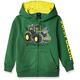 John Deere Tractor Little Boy Zip Front Fleece Hoody Sweatshirt