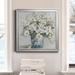 Red Barrel Studio® Cottage Charmer II - Picture Frame Painting on Canvas in Black/Blue/Green | 30.5 H x 30.5 W x 1.5 D in | Wayfair