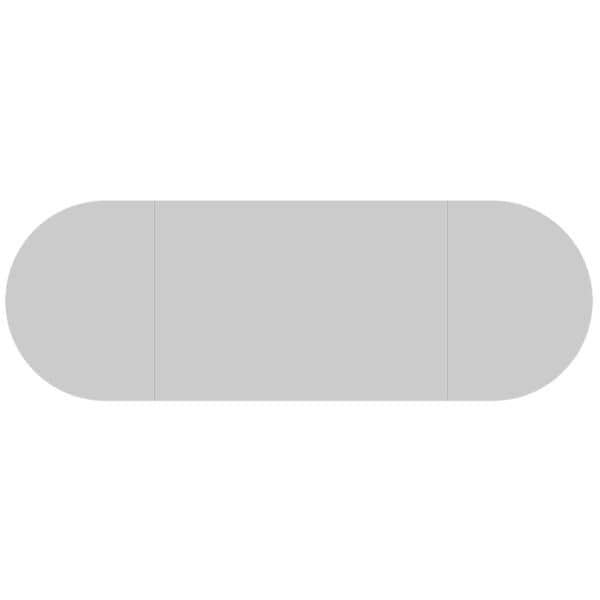 HAMMERBACHER Konferenztisch »London« oval 280 x 80 x 72 - 74 cm grau, 74 cm Image