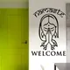 Autocollant Mural en vinyle de Style Yoga indien décoration de maison mots de bienvenue