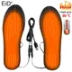 EiD-Semelles chauffantes électriques pour sports de plein air USB Semelles de chaussures