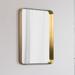 Ultra Brushed Gold 22" x 30" Rectangular Framed Wall Mirror