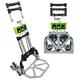 LoadIt 70KG Stair Climber Aluminium Sack Truck, Folding Sack Truck Sack Barrow with Bungee Cord and Six Rubber Wheels. ISO & TUV GS Certified. Foldable Trolley for Stairclimbing. 24 month warranty
