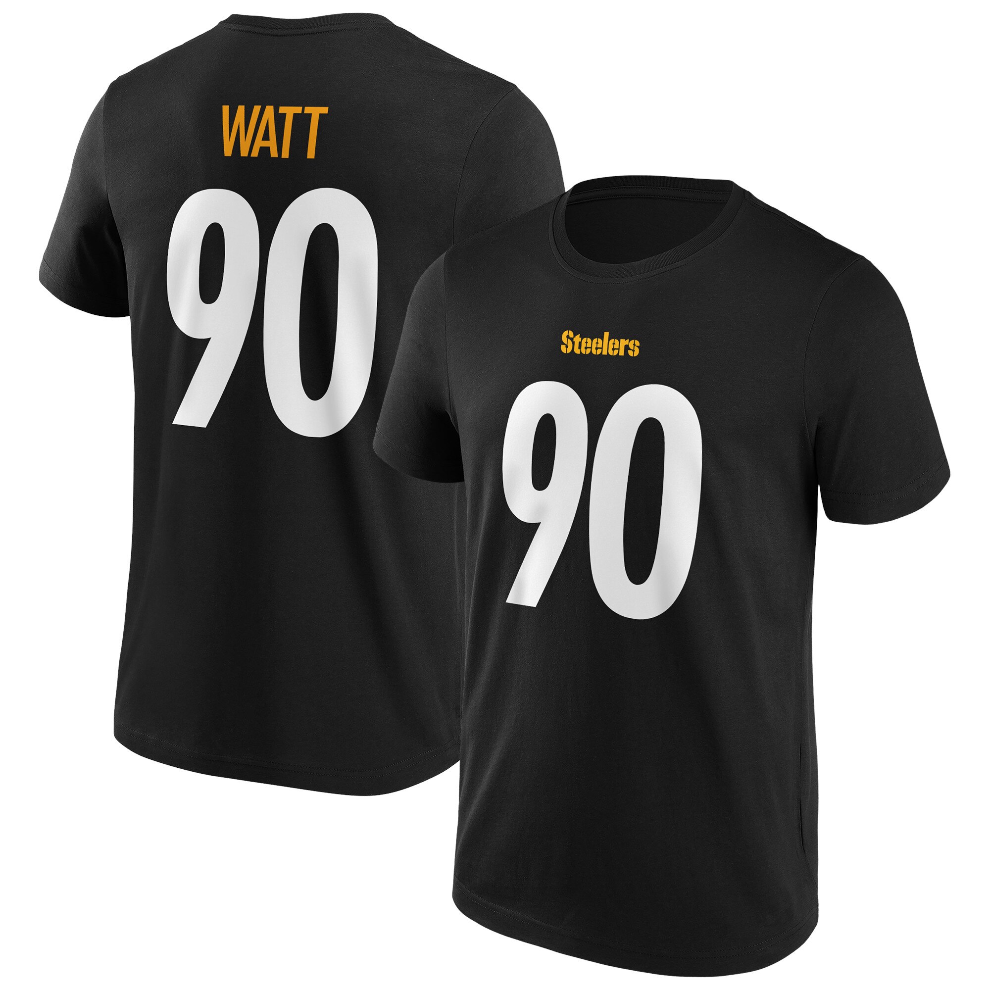 Pittsburgh Steelers Home Name & Number T-Shirt - TJ Watt - Herren - Groß & Groß Image
