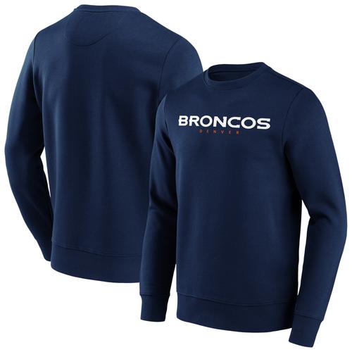 Denver Broncos Crew Sweatshirt mit alternativer Farbe und Wortmarke - Herren - Groß & Groß