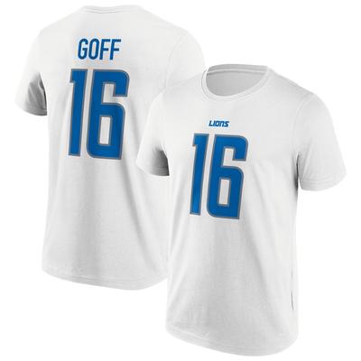Detroit Lions Road Name & Number T-Shirt - Jared Goff - Herren - Big & Tall Image