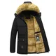 Optics-Veste Cargo Militaire à Capuche pour Homme Manteau Chaud en Velours Parka Smile Grande