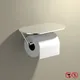 Porte-rouleau de papier de salle de bain porte-papier hygiénique en aluminium porte-papier à bande