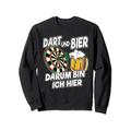 Dart Fan Lustig Spruch Dart und Bier Männer Dart Spieler Sweatshirt