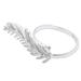 Highlands Leaf,'Sterling Silver Feather Front Cocktail Ring From Taxco'