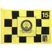 PGA TOUR Event-Used #15 Checkered Pin Flag from The NFL Golf Classic on May 27th to June 2nd 2002