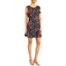 J. Crew Dresses | J.Crew Multicolor Floral Ruffle Sleeves Dress Xs | Color: Blue/Red | Size: Xs