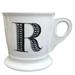 Anthropologie Dining | Anthropologie Ceramic Monogram Letter R Coffe/Tea Mug | Color: Black/White | Size: 4" H , 5" Diameter