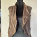 Free People Jackets & Coats | Free People Faux Leather Vest Sz Xs | Color: Brown | Size: Xs