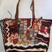 Anthropologie Bags | Anthropologie Embroidered Embellished Tote | Color: Black/Red | Size: Os