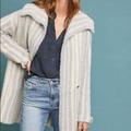 Anthropologie Jackets & Coats | Anthropologie Cardigan Sweater Jacket Coat Xl Pilcro Free People Kimono Maeve | Color: Cream/Gray | Size: M