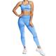 Buscando Womens Workout Set 2 Piece High Waist Seamless Yoga Leggings+Sports Bra Compression Tights Gym Clothes for Women - Blue - S