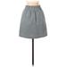 J.Crew Mercantile Casual Skirt: Gray Solid Bottoms - Women's Size 00