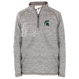 Youth Garb Heathered Gray Michigan State Spartans Matthew Quarter-Zip Pullover Jacket