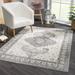 MARASH KMRSH-4605 2'7" x 7'3" Traditional,Farmhouse Updated Traditional Gray/Silver Gray/Ivory Runner - Hauteloom