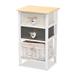 Diella Modern & Contemporary Wood Storage Unit with Willow Basket