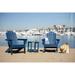 LuXeo Marina Poly Outdoor Patio Adirondack Chair and Table Set
