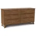 Copeland Furniture Linn 6 Drawer Dresser - 2-LNN-60-43