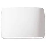 Justice Design Group Ambiance Oval Outdoor Downlight Wall Sconce - CER-8898W-WHT