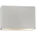 Justice Design Group Ambiance Rectangular ADA Outdoor Wall Sconce - CER-5650W-WHT-LED2-2000