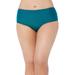Plus Size Women's Mid-Rise Full Coverage Swim Brief by Swimsuits For All in Mediterranean (Size 24)