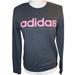 Adidas Tops | Adidas Logo Women’s Grey And Pink Sweatshirt | Color: Gray/Pink | Size: Xs
