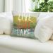 "Liora Manne Frontporch Live Love Lake Indoor/Outdoor Pillow Water 18"" x 18"" - Trans Ocean 7FP8S450703"