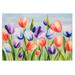 "Liora Manne Illusions Tulips Indoor/Outdoor Mat Multi 2'5"" x 4'1"" - Trans Ocean ILU34336144"