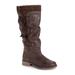 LUKEES by MUK LUKS Bianca Beverly Boot - Womens 9 Brown Boot Medium