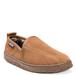 MUK LUKS Eric Printed Berber Suede Slip On - Mens 9 Tan Slipper Medium