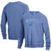 Men's Alternative Apparel Heathered Blue Memphis Tigers The Champ Raglan Pullover Sweatshirt