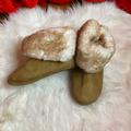 Jessica Simpson Shoes | Jessica Simpson Brown Fur Slipper Boots | Color: Brown/Cream | Size: 8.5