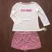 Kate Spade Intimates & Sleepwear | Kate Spade 2 Piece Pajamas Set Sz M Nwt | Color: Cream/Pink | Size: M