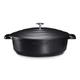 Non-Stick Braiser Pans Shallow Casserole Dishes with Lid Oven Proof -28cm -4.1L Cast Aluminium Oven Dish, Stainless Steel Base, Dishwasher Safe - Induction - Lighter Than cast Iron