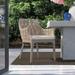 Braxton Culler Gulfport Patio Dining Armchair w/ Cushion in Brown/Gray | 33 H x 24 W x 24 D in | Wayfair 482-029/6288-23